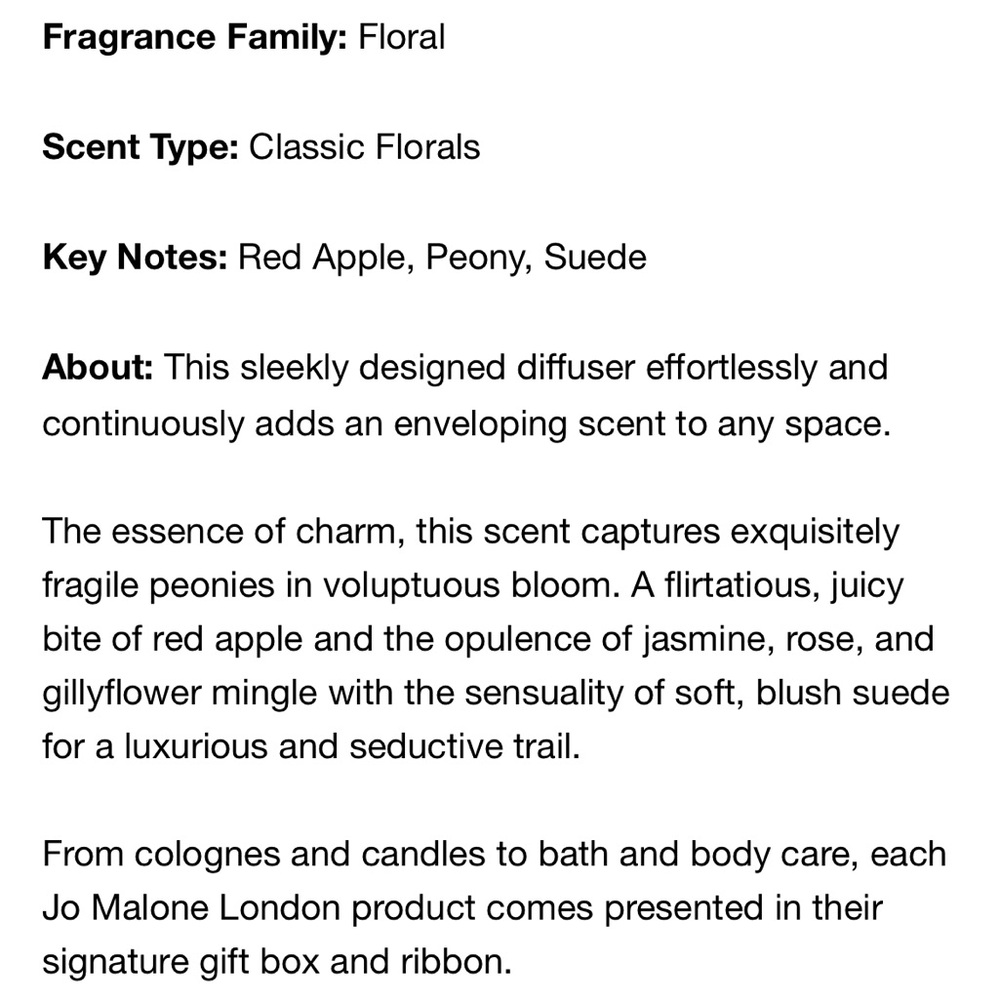 Jo Malone Peony & Blush Suede Diffuser - Picture 7 of 7